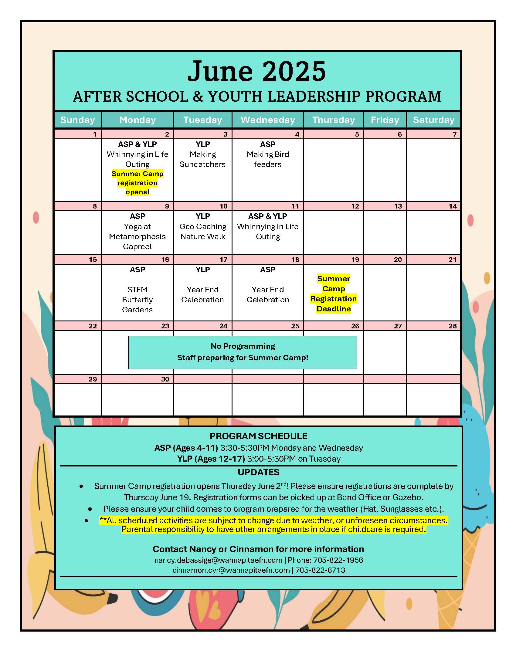 education June Calendar 2025