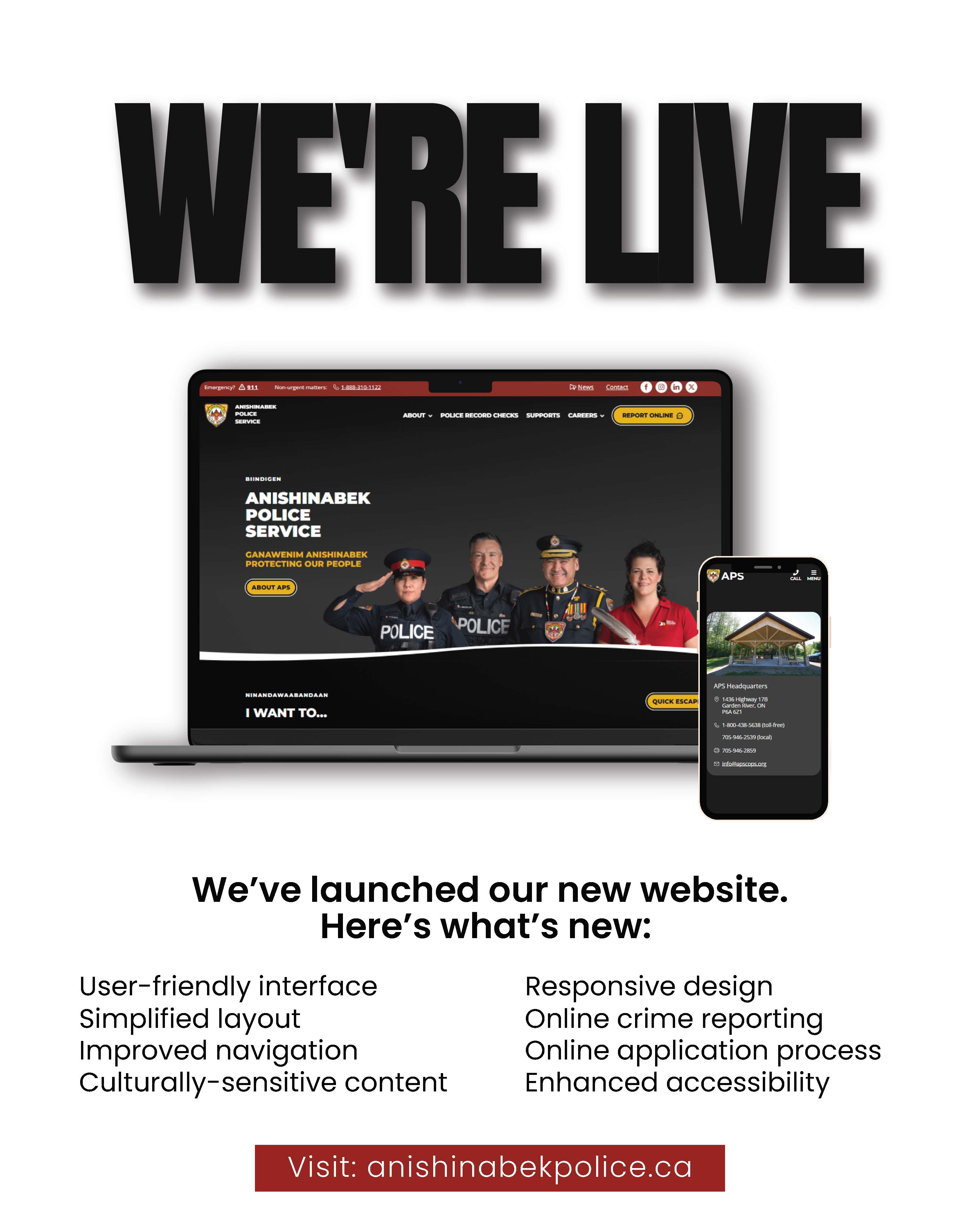 APS Website Launch