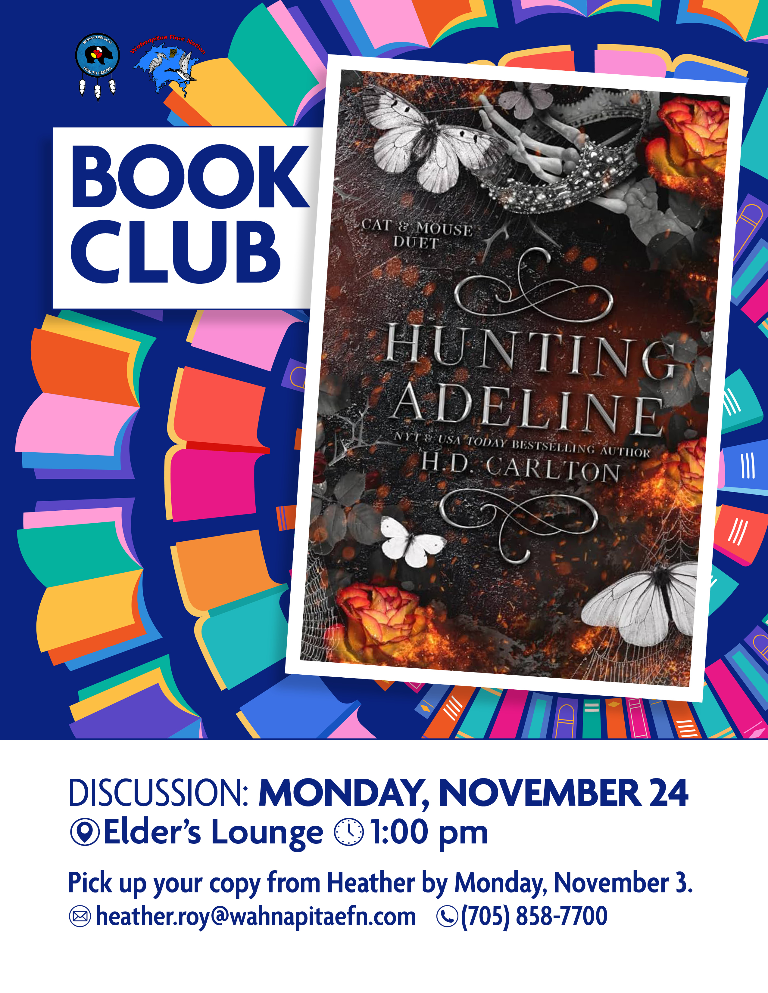 Book Club - Discussion Meeting Flyer