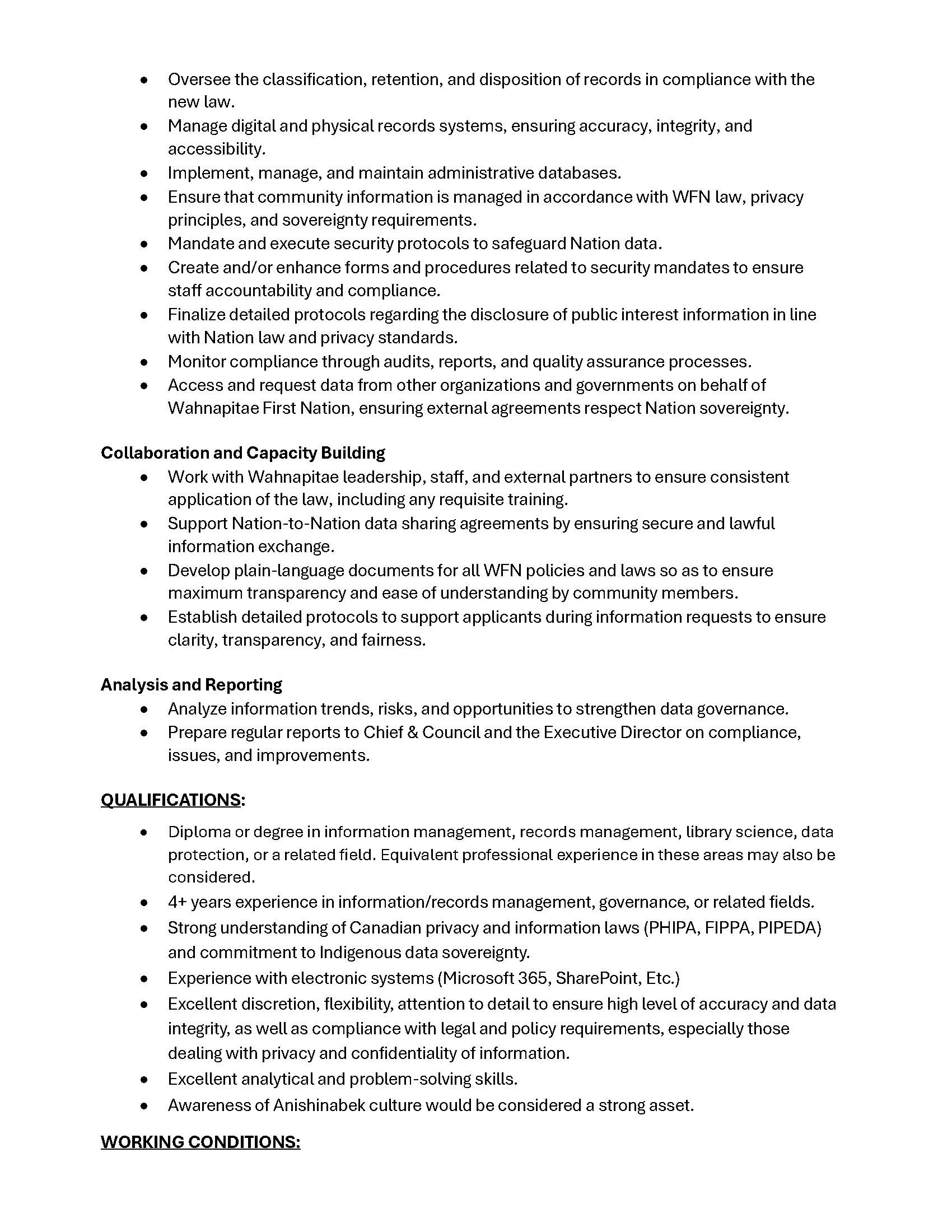 Information Management Officer Page 2
