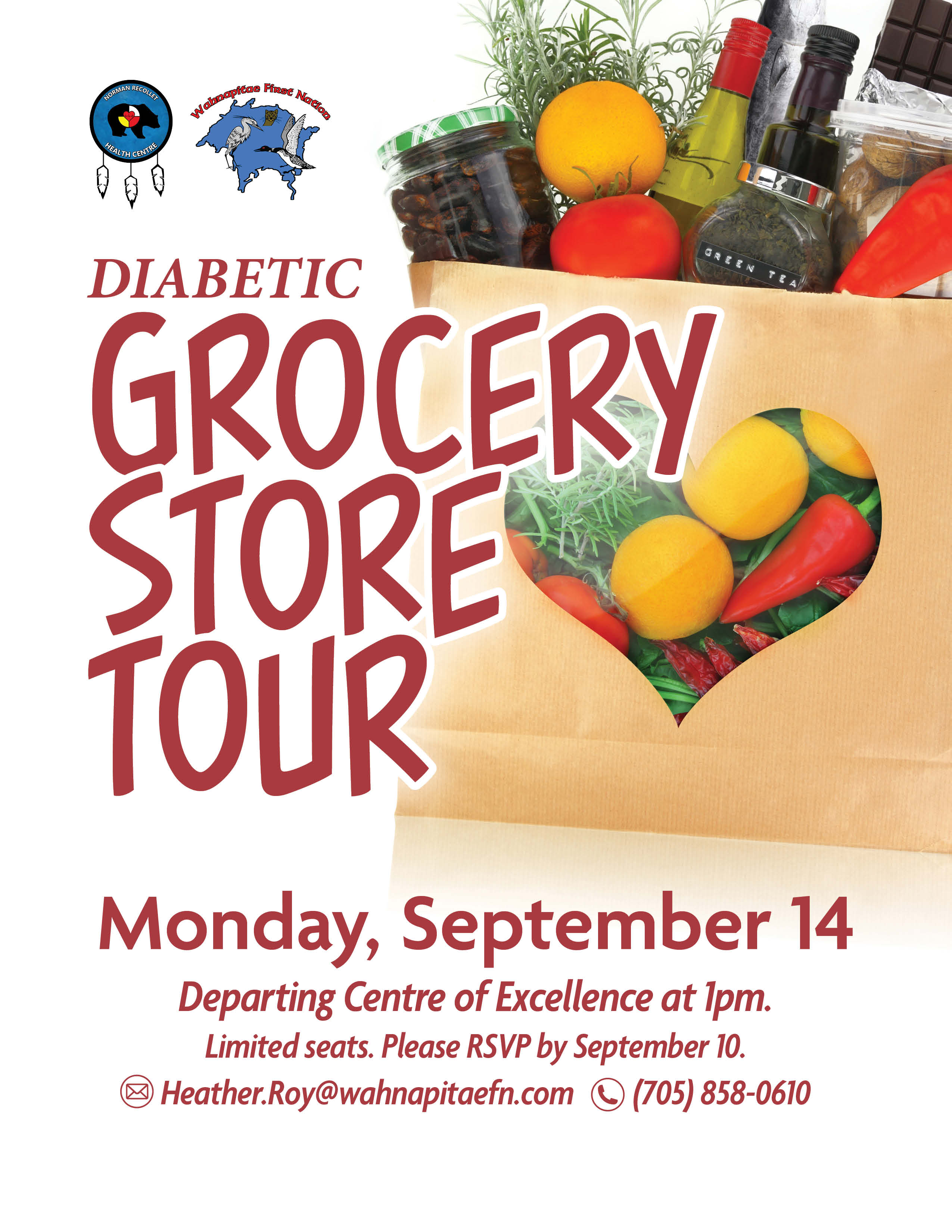 Diabetic Grocery Store Tour Flyer