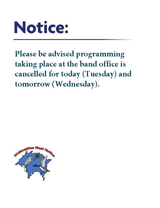 band office events cancelled